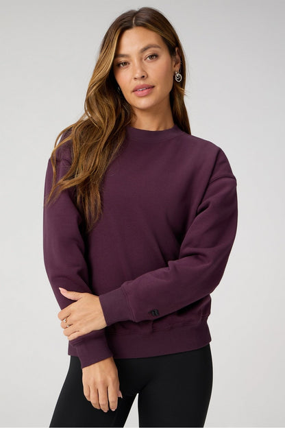 Fabletics Cozy Fleece Crew Neck Sweatshirt