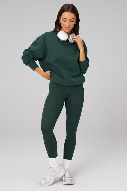 Fabletics Cozy Fleece Crew Neck Sweatshirt