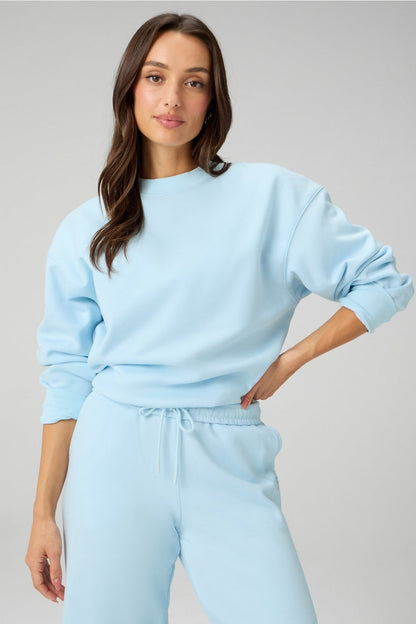 Fabletics Cozy Fleece Crew Neck Sweatshirt