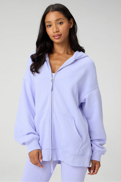 Fabletics Cozy Fleece Oversized Zip Up Hoodie