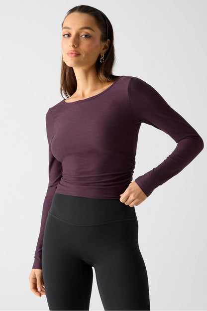Fabletics Whisper Crossover Long-Sleeve Top