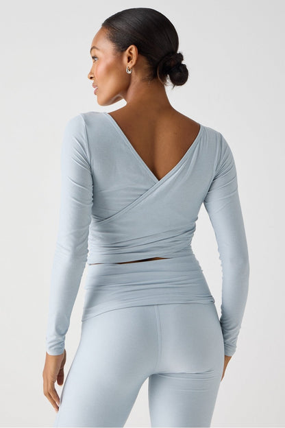 Fabletics Whisper Crossover Long-Sleeve Top