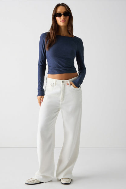 Fabletics Whisper Crossover Long-Sleeve Top