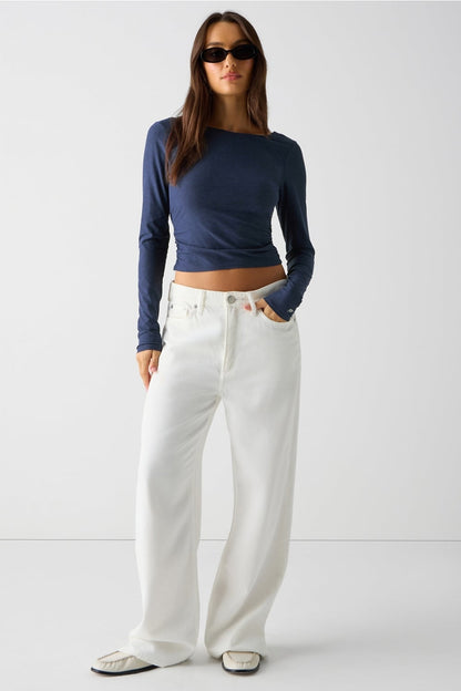 Fabletics Whisper Crossover Long-Sleeve Top