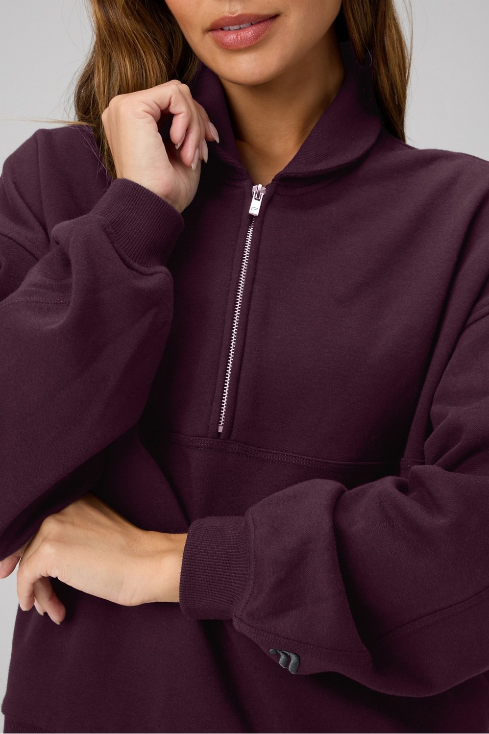 Fabletics Cozy Fleece Relaxed Half Zip