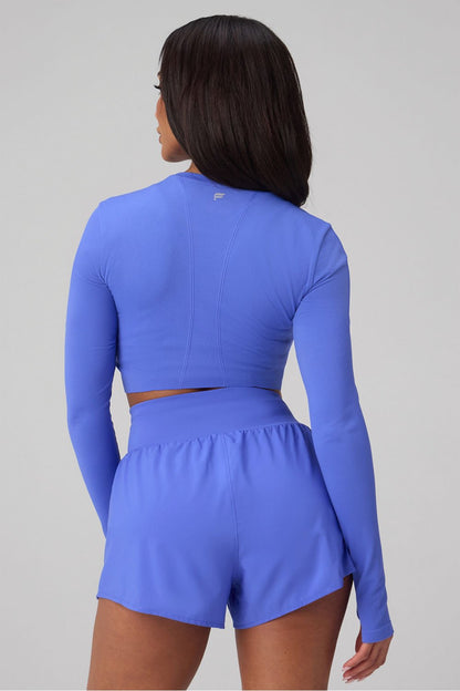 Fabletics Feather Tech+ Cropped Long-Sleeve Top