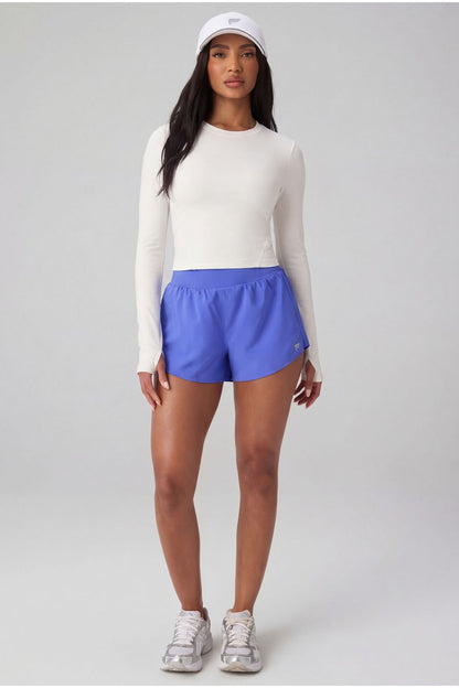 Fabletics Feather Tech+ Cropped Long-Sleeve Top