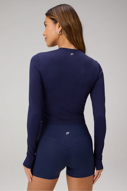 Fabletics Feather Tech+ Cropped Long-Sleeve Top