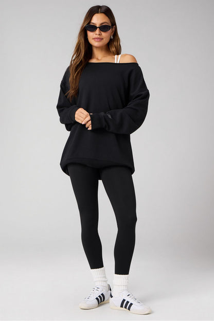 Fabletics Year Round Terry Off Shoulder Tunic