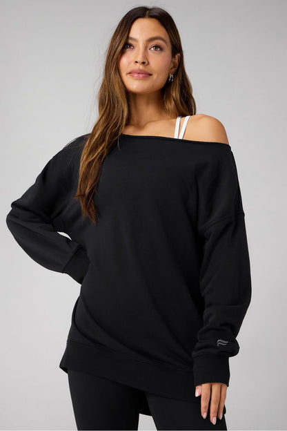 Fabletics Year Round Terry Off Shoulder Tunic