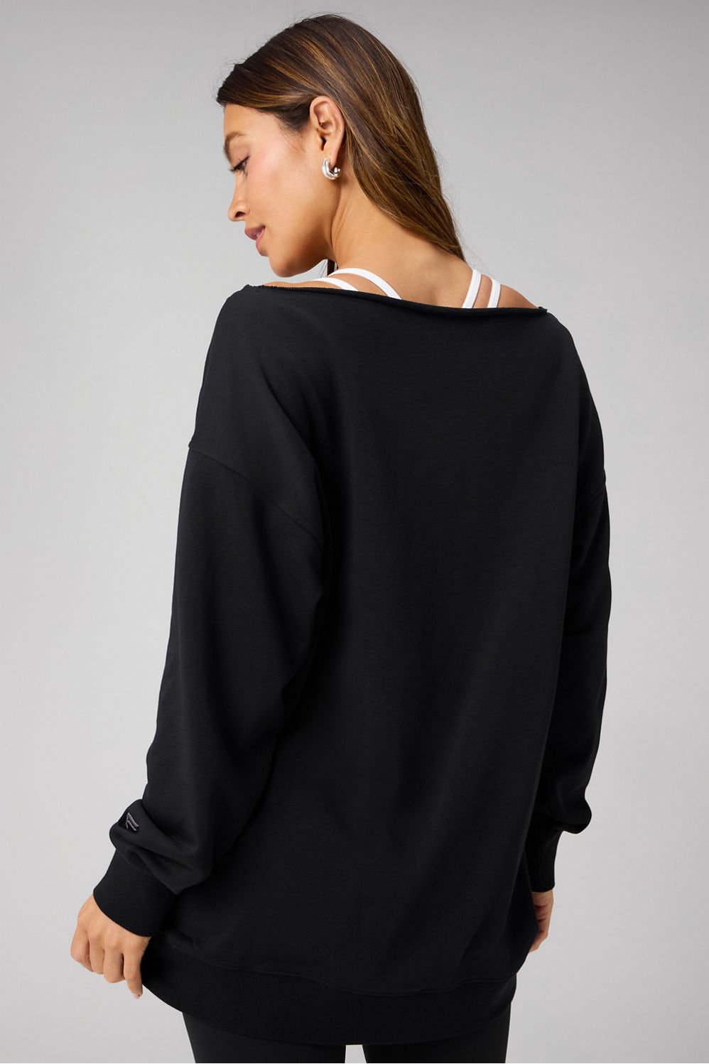 Fabletics Year Round Terry Off Shoulder Tunic
