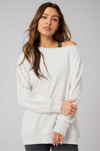Fabletics Year Round Terry Off Shoulder Tunic