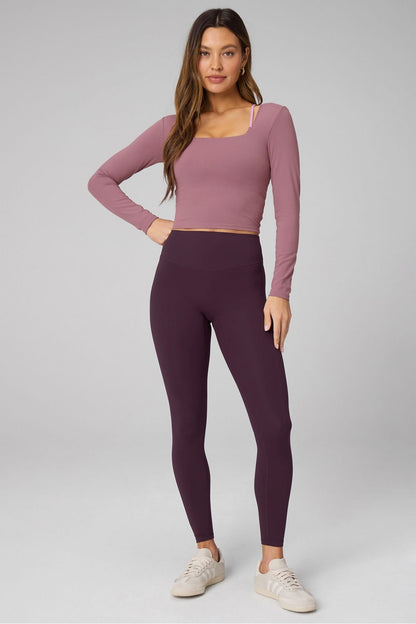 Fabletics PureLuxe Long-Sleeve Built-In Bra Top