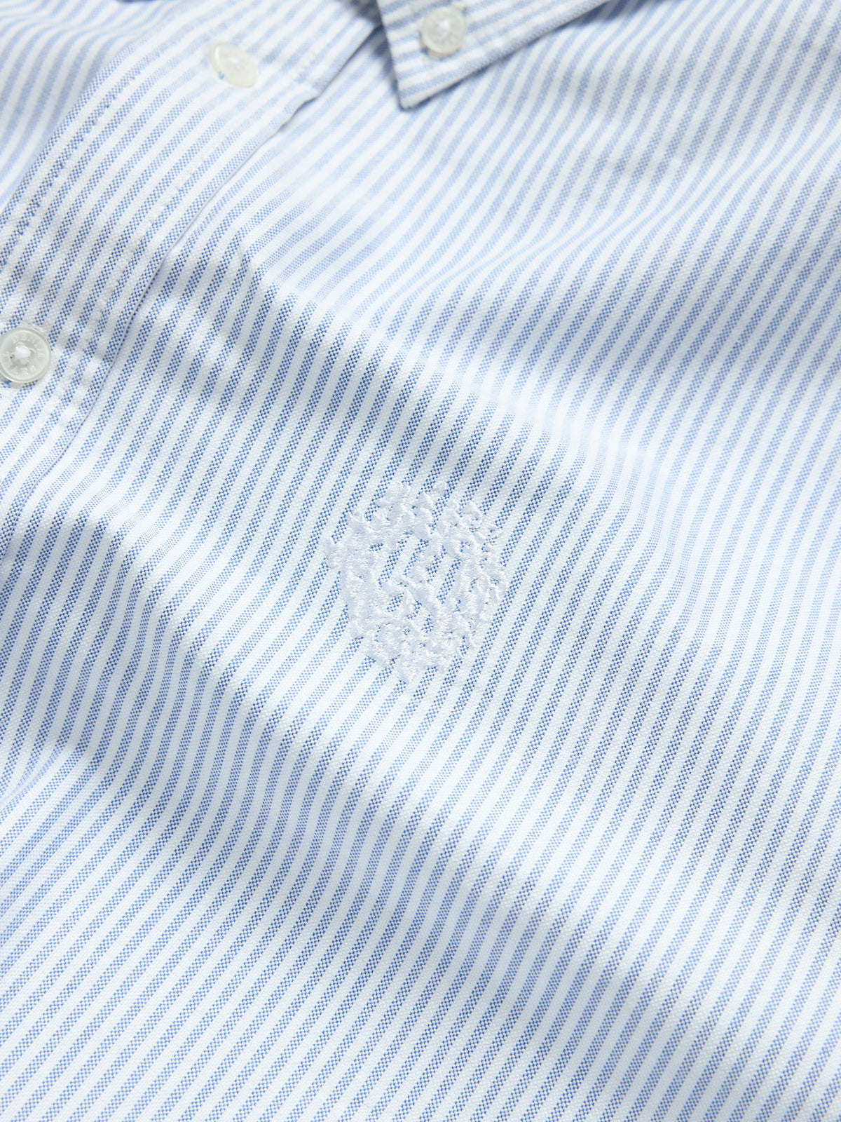 Denim Tears Peace Wreath Oxford Shirt Blue