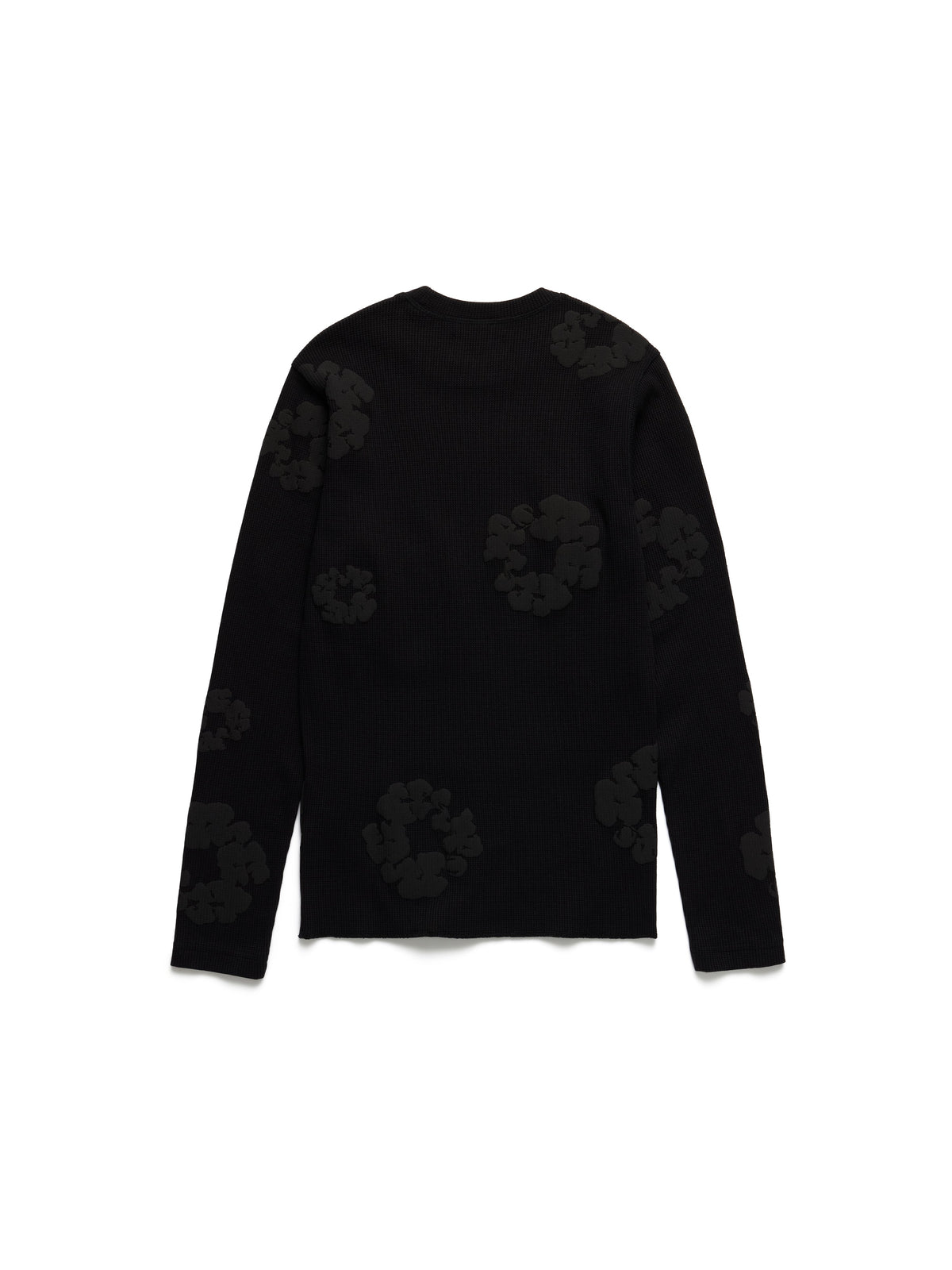 Denim Tears Cotton Wreath Thermal Long Sleeve Black Mono