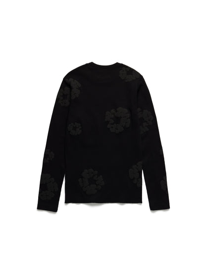 Denim Tears Cotton Wreath Thermal Long Sleeve Black Mono