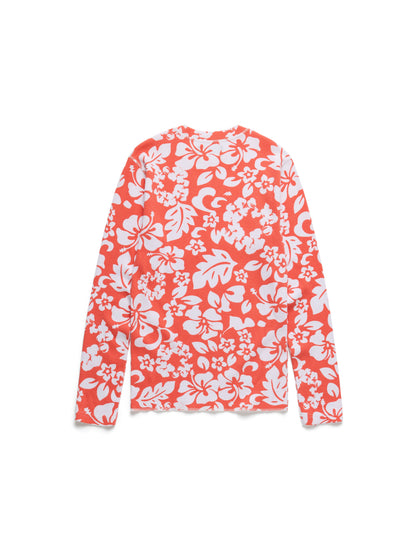 Denim Tears Cotton Wreath Thermal Long Sleeve Hibiscus Orange