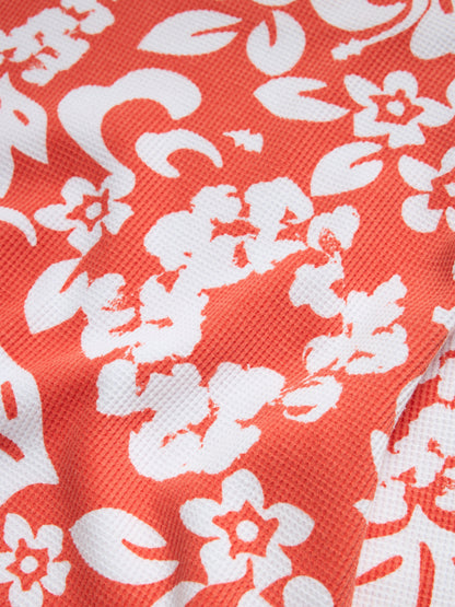 Denim Tears Cotton Wreath Thermal Long Sleeve Hibiscus Orange