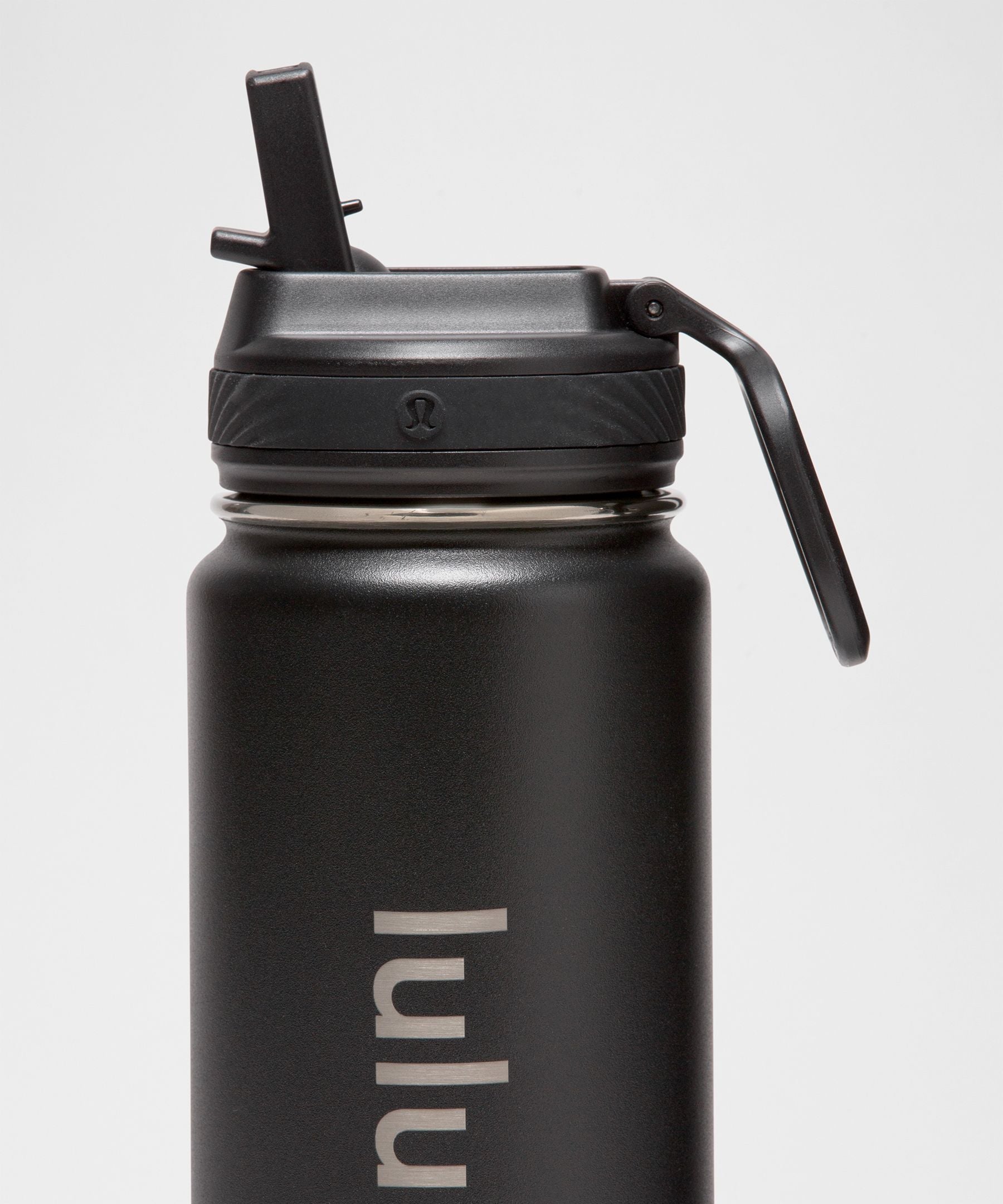 Lululemon Back to Life Sport Bottle 24oz *Straw Lid Black