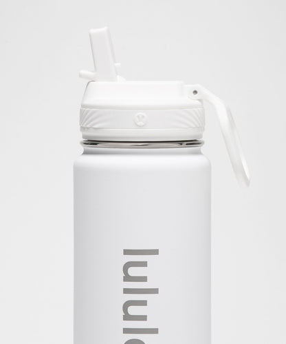 Lululemon Back to Life Sport Bottle 24oz *Straw Lid White