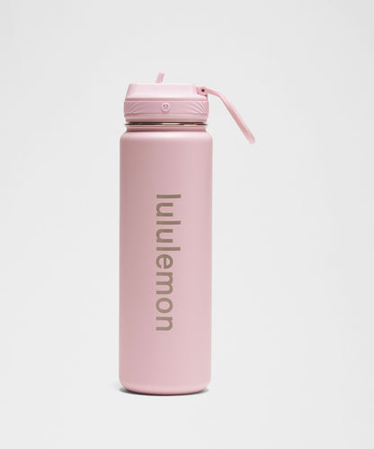 Lululemon Back to Life Sport Bottle 24oz *Straw Lid Blissful Pink