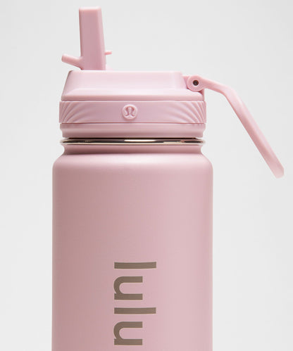 Lululemon Back to Life Sport Bottle 24oz *Straw Lid Blissful Pink