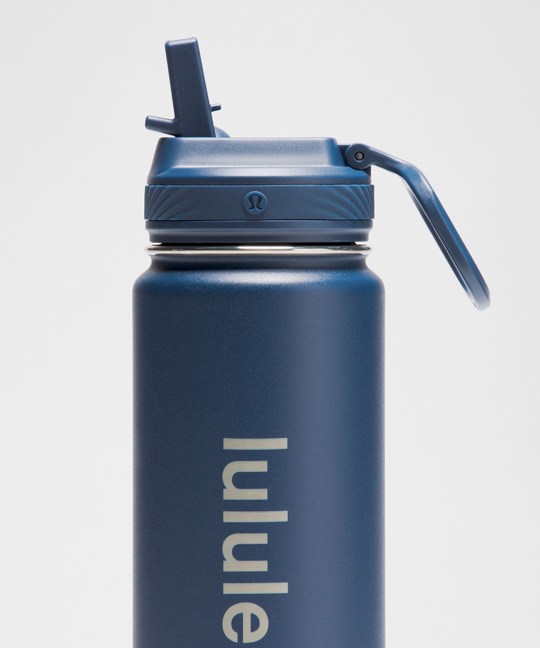 Lululemon Back to Life Sport Bottle 24oz *Straw Lid Blue Twill