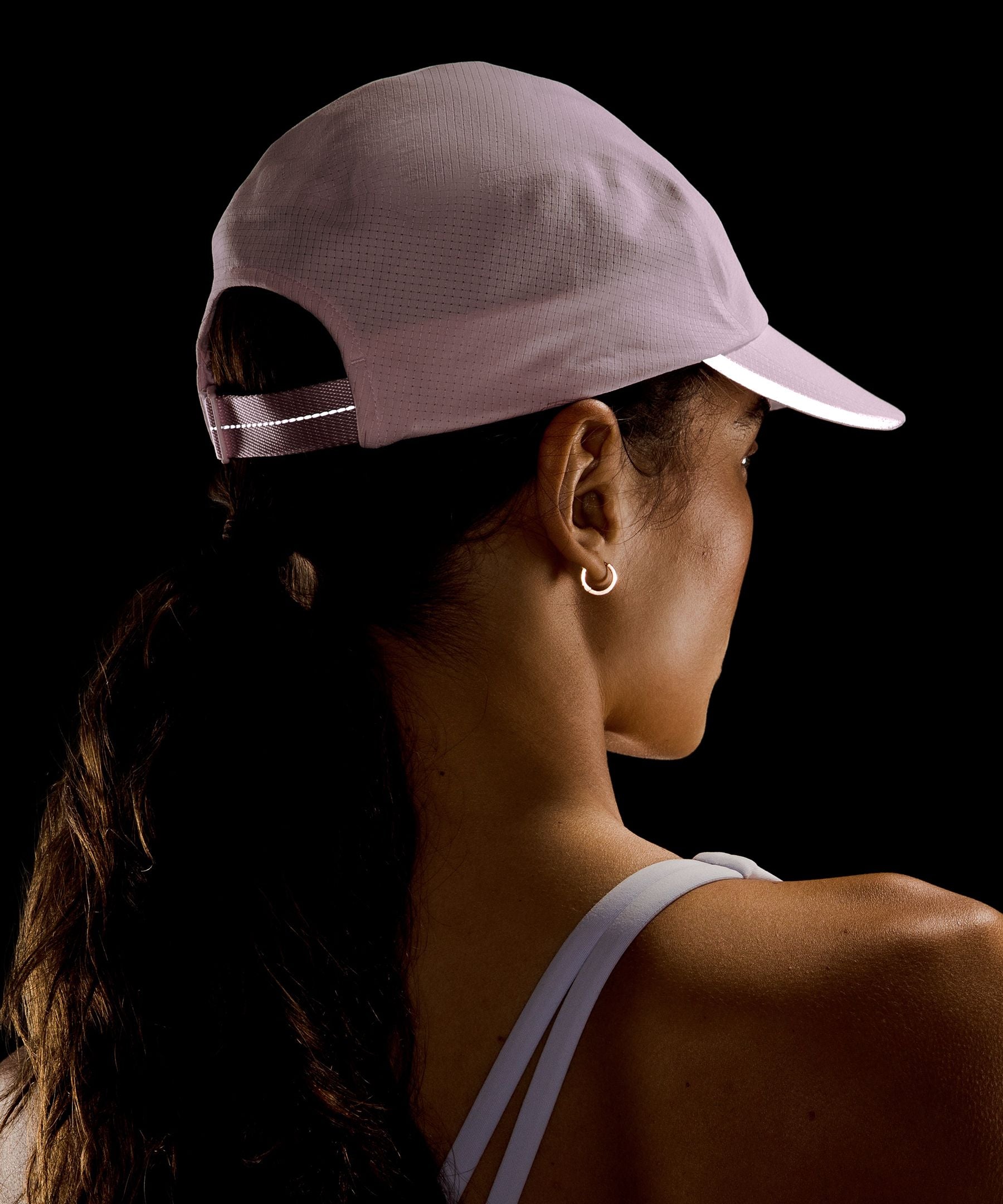 Lululemon Fast and Free Running Hat *WovenAir Blissful Pink
