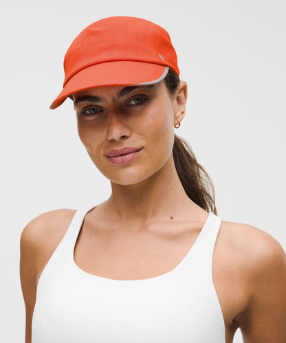 Lululemon Fast and Free Running Hat *WovenAir Sunburst Orange