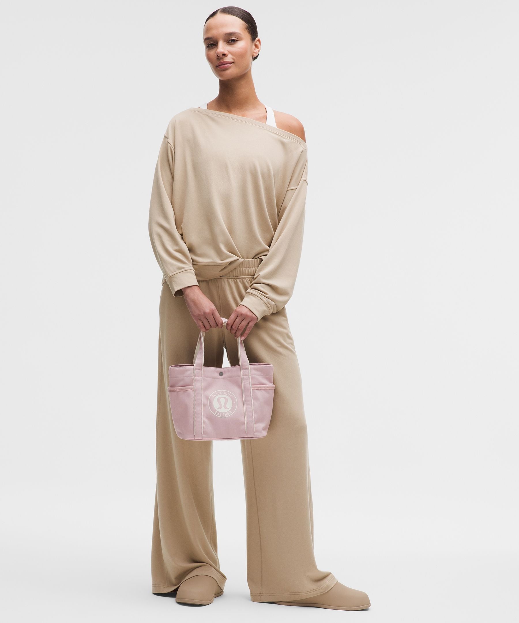 Lululemon Daily Multi-Pocket Mini Canvas Tote Bag 6.5L