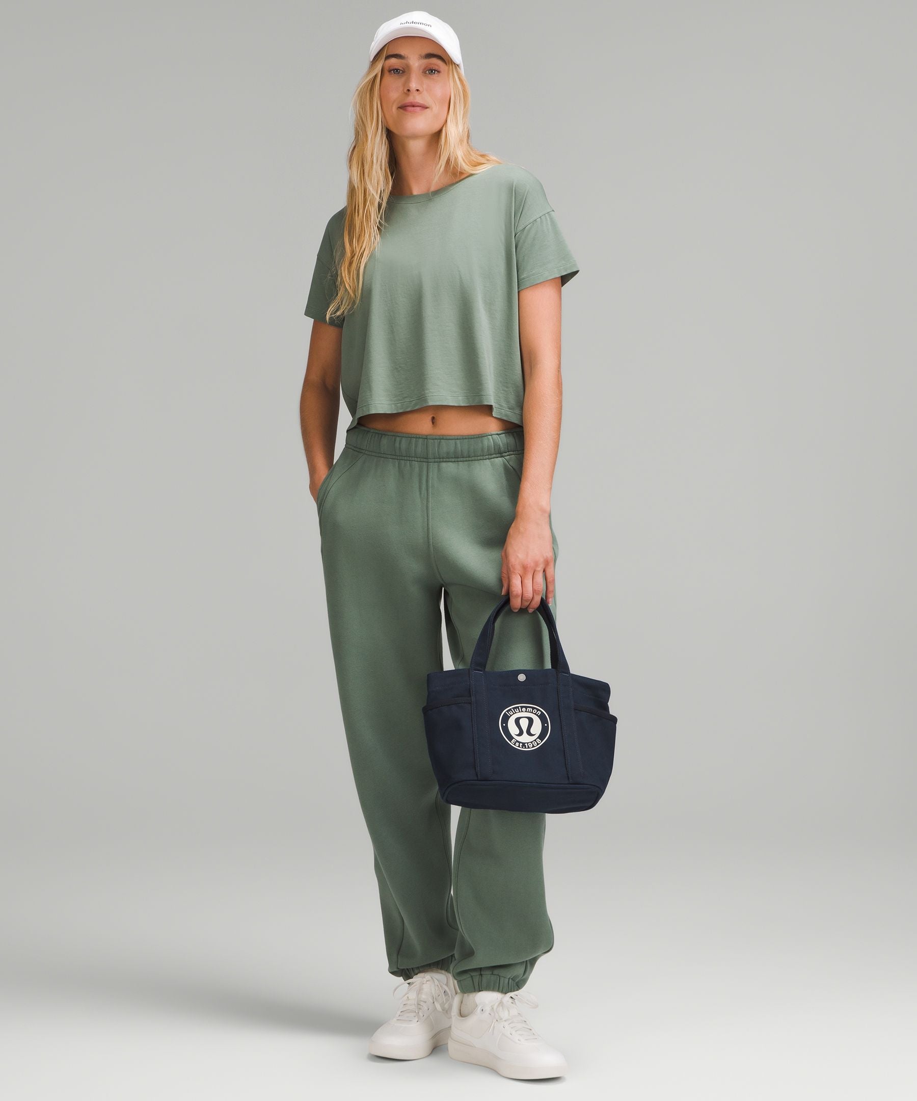 Lululemon Daily Multi-Pocket Mini Canvas Tote Bag 6.5L