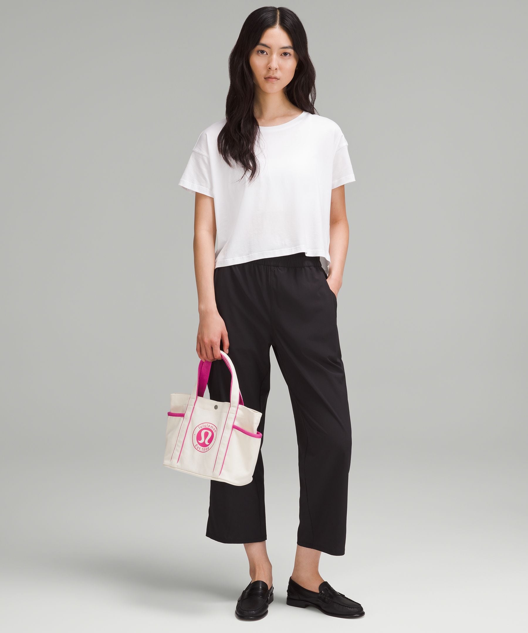 Lululemon Daily Multi-Pocket Mini Canvas Tote Bag 6.5L