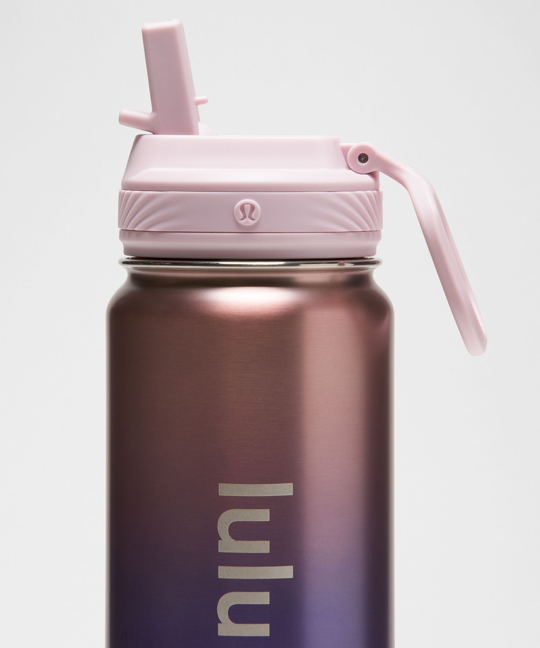 Lululemon Back to Life Sport Bottle 24oz *Straw Lid Blissful Pink/Dusty Lilac/Racer Pink