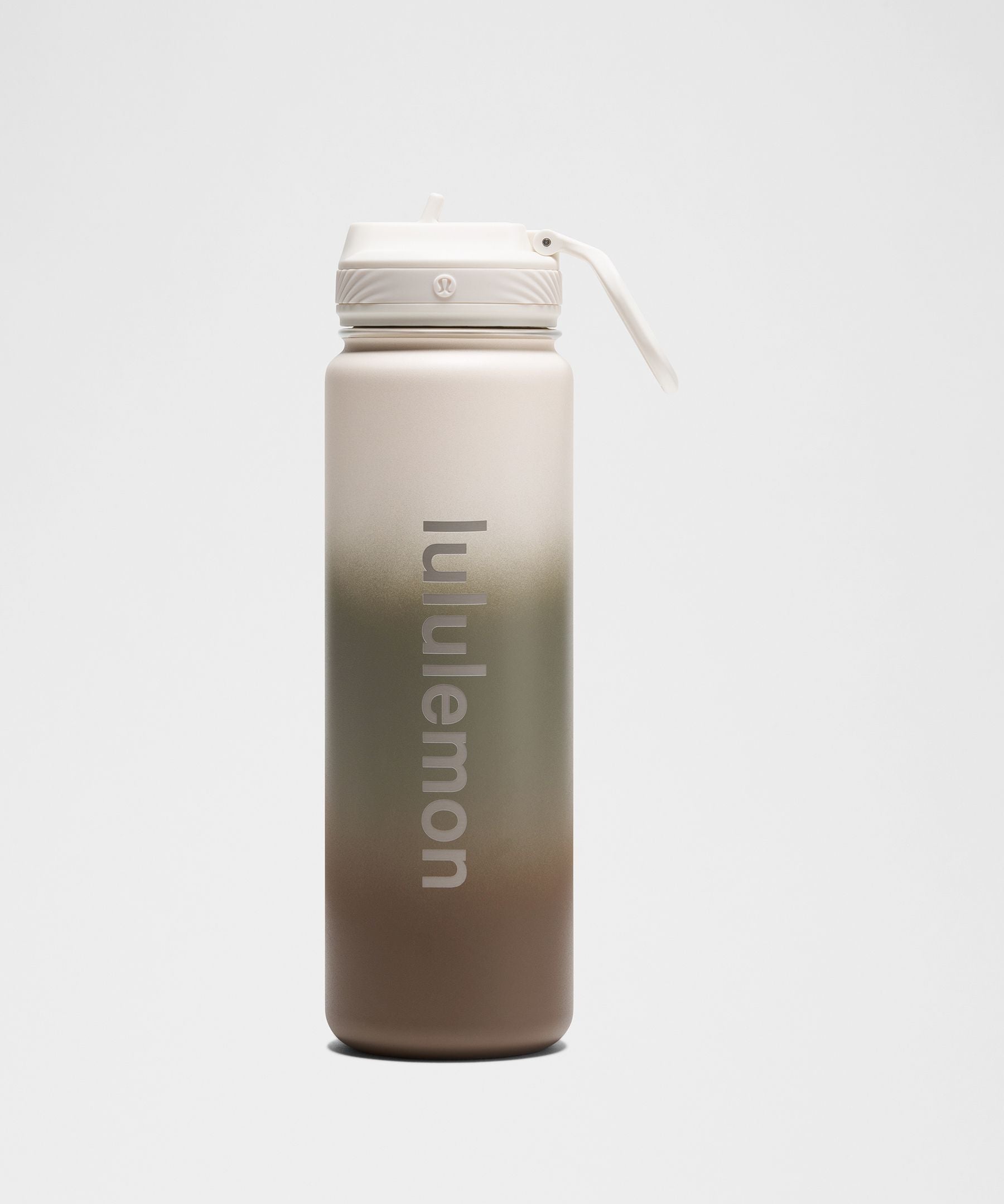 Lululemon Back to Life Sport Bottle 24oz *Straw Lid Light Ivory/Bay Leaf/Artifact