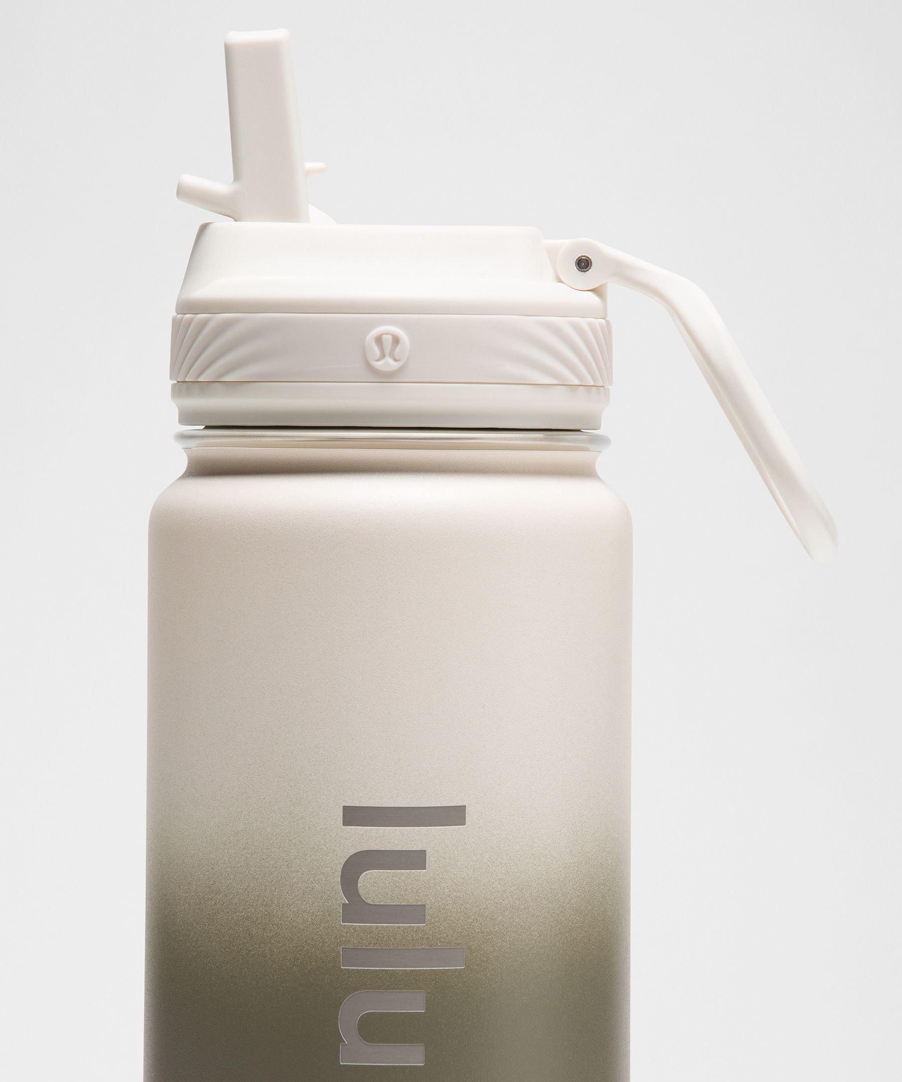 Lululemon Back to Life Sport Bottle 24oz *Straw Lid Light Ivory/Bay Leaf/Artifact