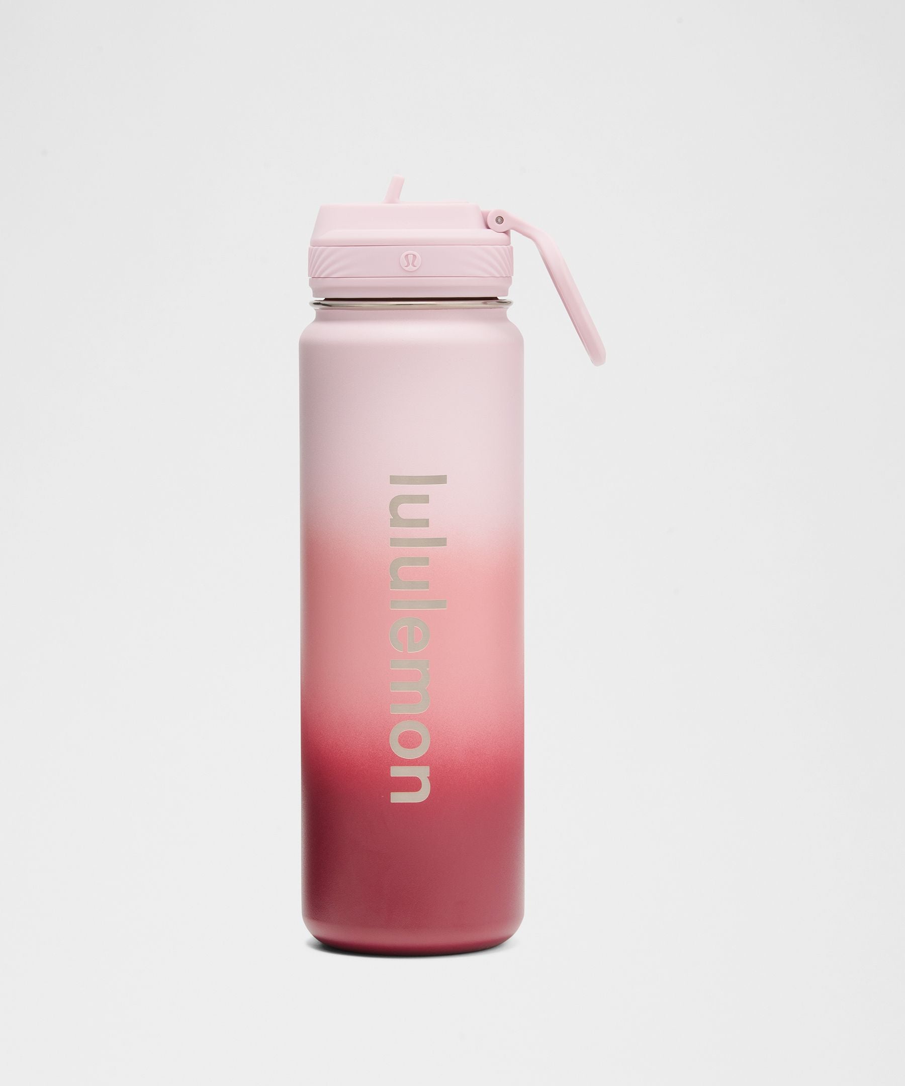Lululemon Back to Life Sport Bottle 24oz *Straw Lid Blissful Pink/Deco Pink/Wine Berry