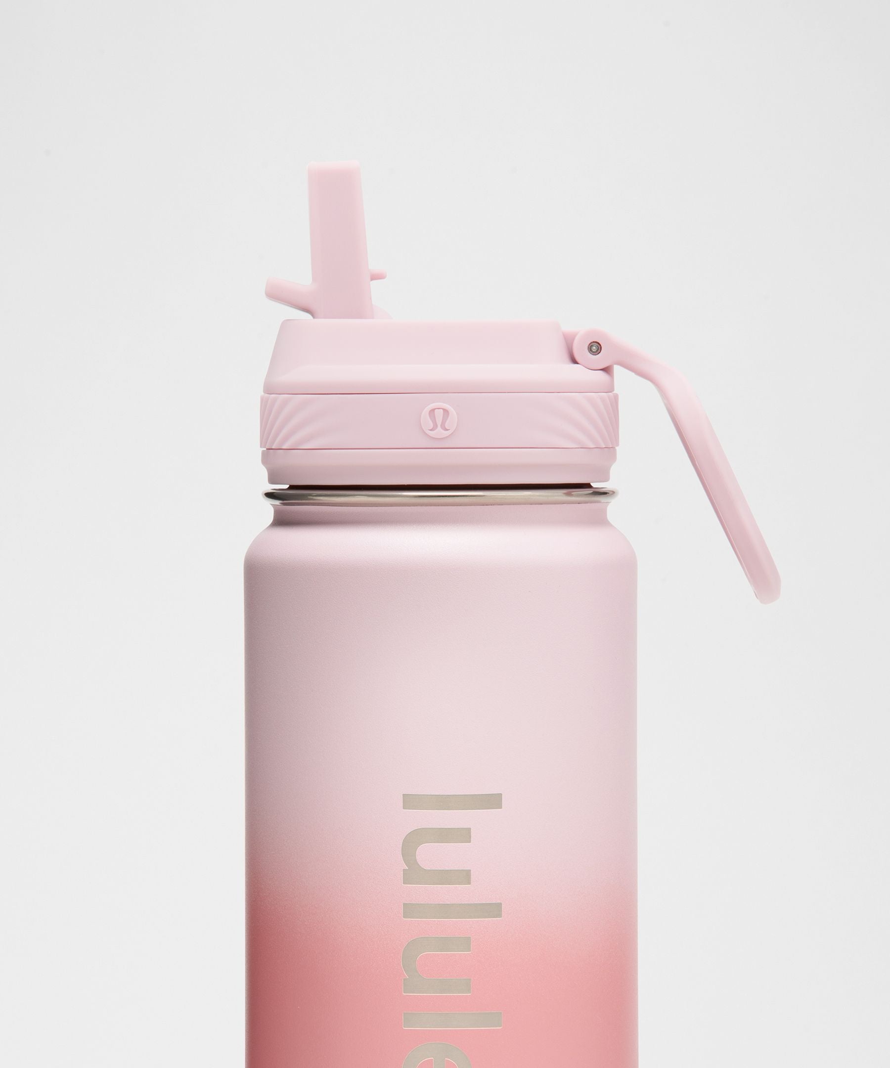 Lululemon Back to Life Sport Bottle 24oz *Straw Lid Blissful Pink/Deco Pink/Wine Berry