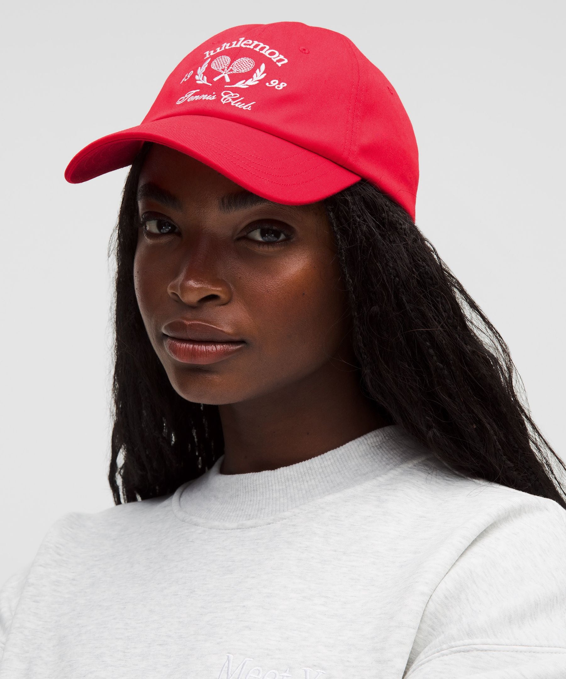 Lululemon Classic Ball Cap *Tennis Club Lulu Red/White