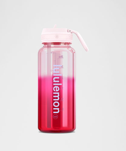 Lululemon Back to Life Clear Bottle 32oz *Straw Lid