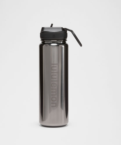 Lululemon Back to Life Sport Bottle 24oz *Straw Lid Dark/Black