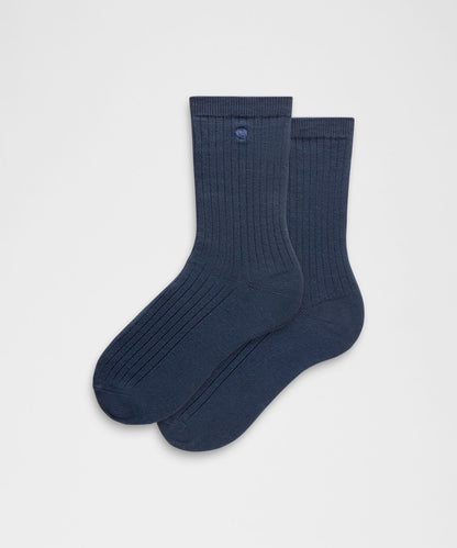 Lululemon Unisex Ribbed Cotton-Blend Crew Socks