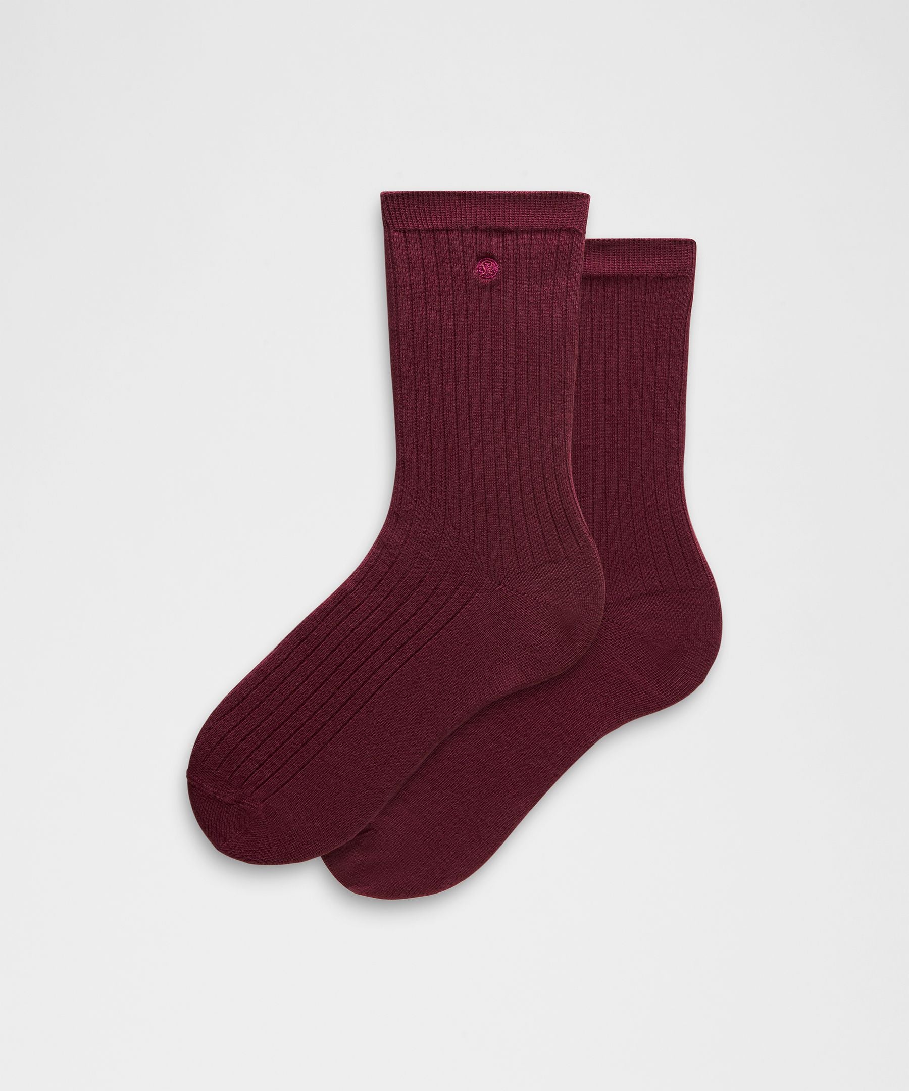 Lululemon Unisex Ribbed Cotton-Blend Crew Socks