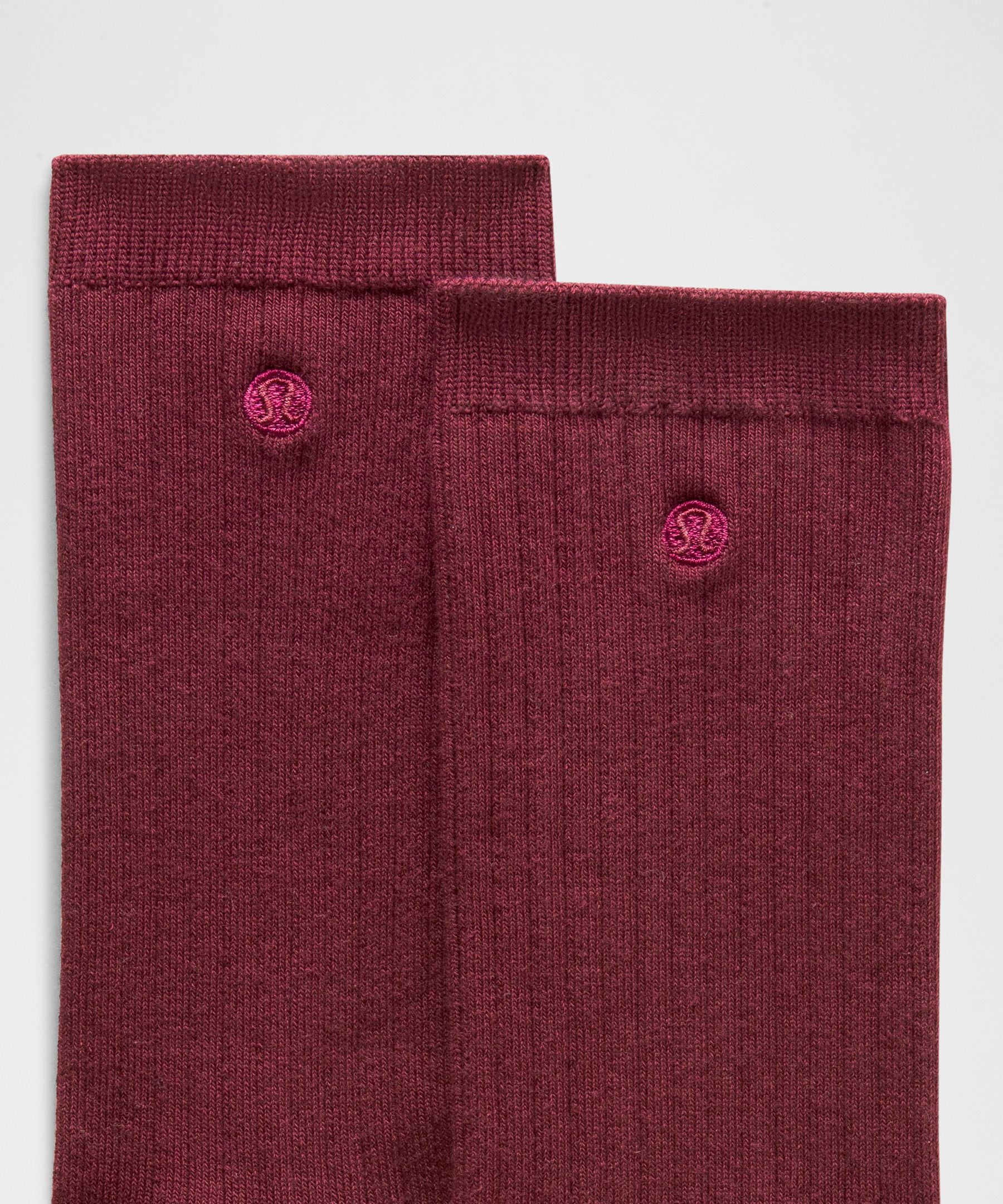 Lululemon Unisex Ribbed Cotton-Blend Crew Socks