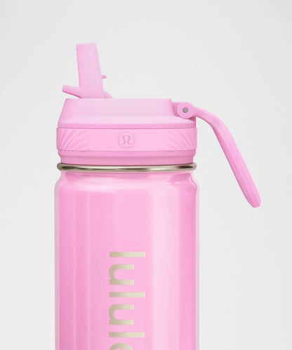 Lululemon Back to Life Sport Bottle 18oz Straw Lid *Shine
