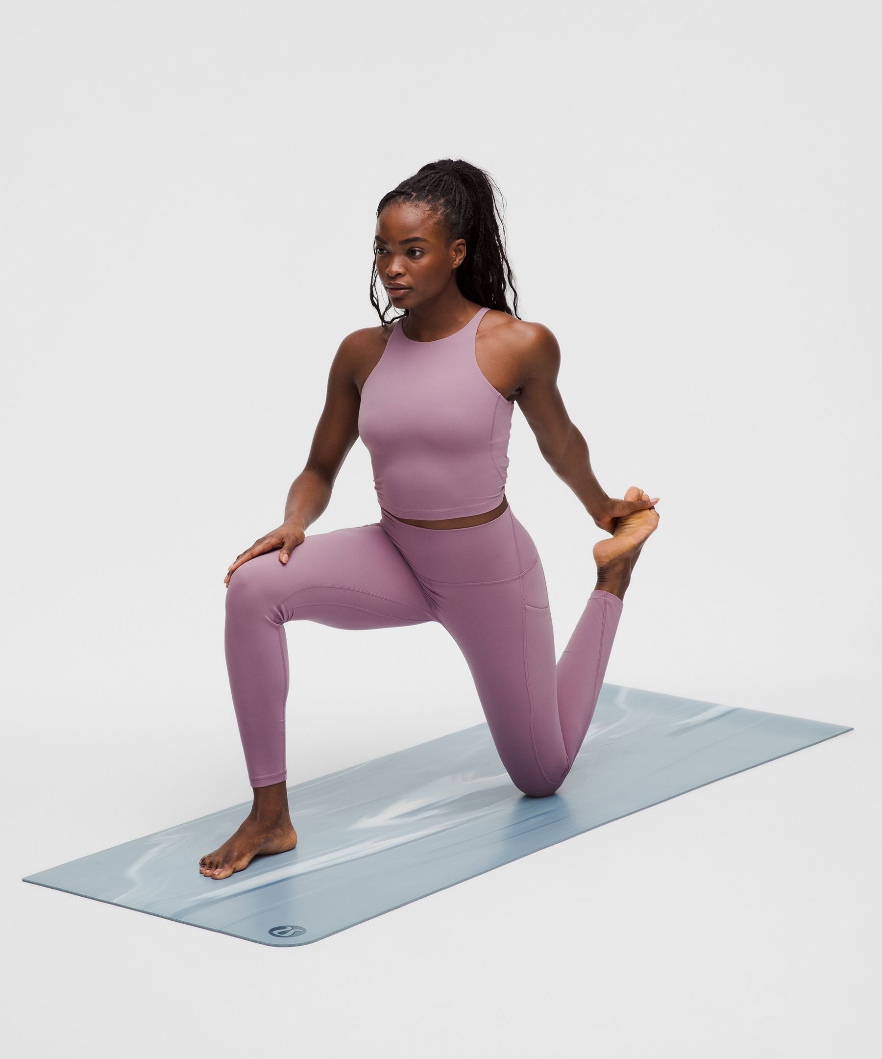 Lululemon The Mat 5mm *Made With FSC Certified Rubber Chambray/Washed Denim/Starch Blue/White/Chambray