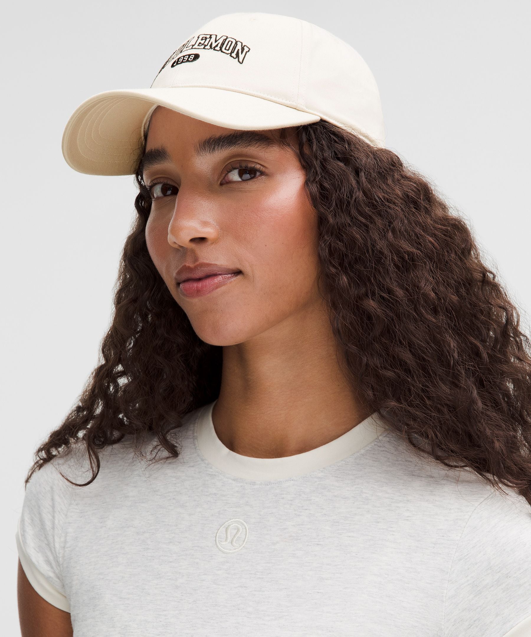 Lululemon Structured Ball Cap *1998 Light Ivory/Black