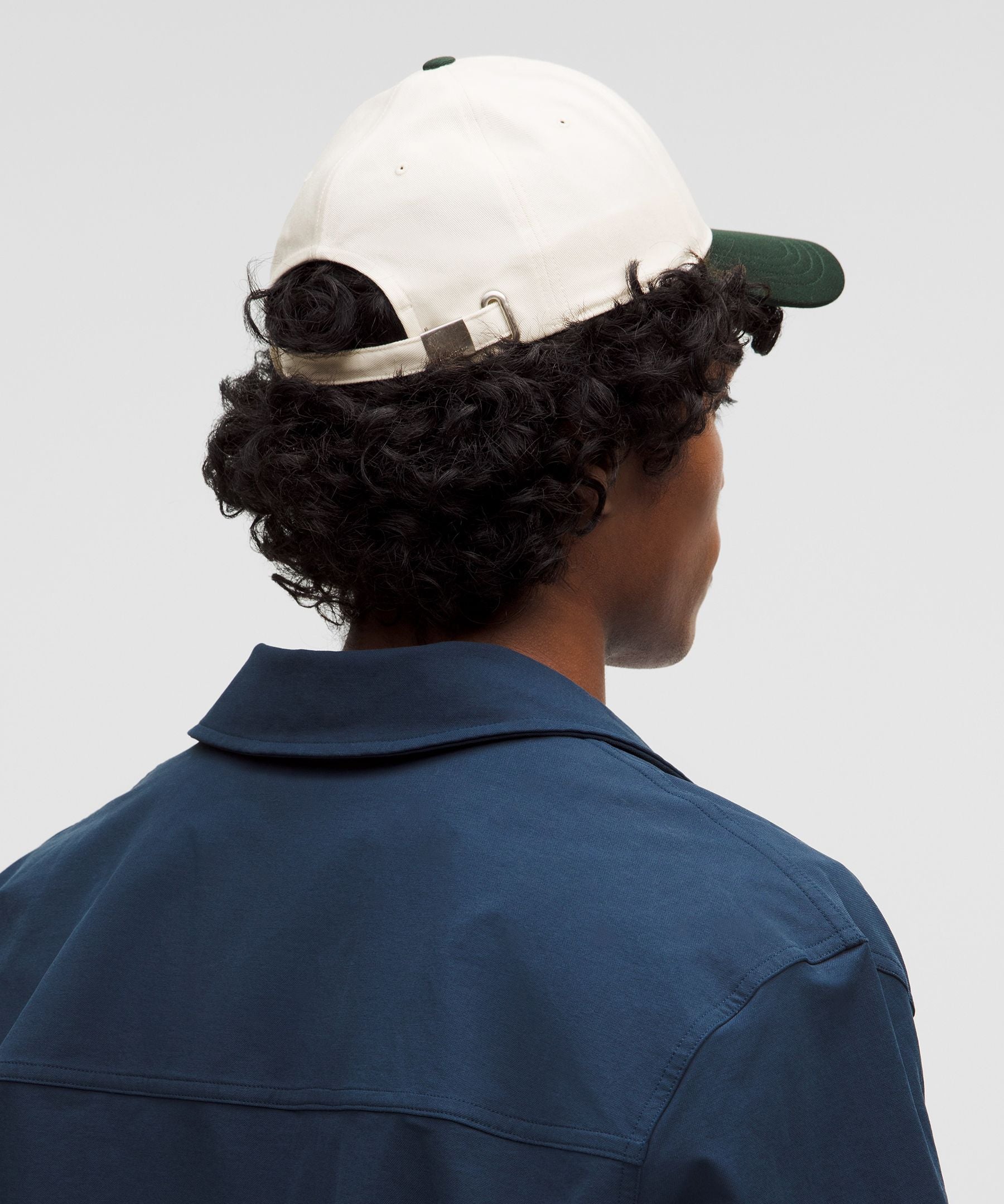 Lululemon Structured Ball Cap *1998 Light Ivory/Rainforest Green