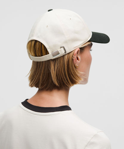 Lululemon Structured Ball Cap *1998 Light Ivory/Rainforest Green