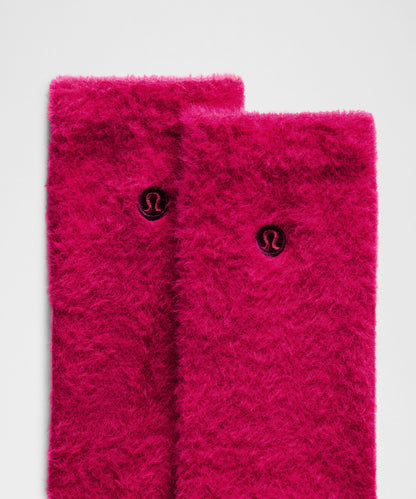 Lululemon Unisex Fuzzy Crew Socks