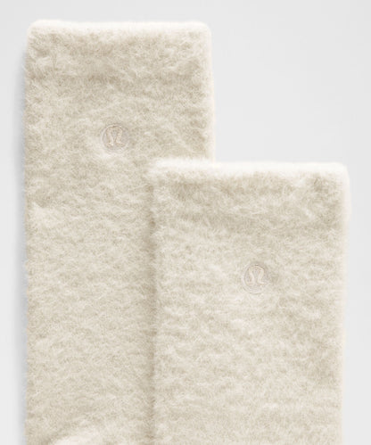 Lululemon Unisex Fuzzy Crew Socks